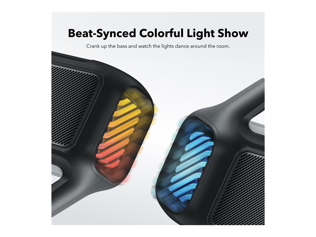 Anker Soundcore | Portable Bluetooth Speaker | Boom 2 | 80 W | Waterproof | Bluetooth | Phantom Black | Portable | Wireless connection - Image 10