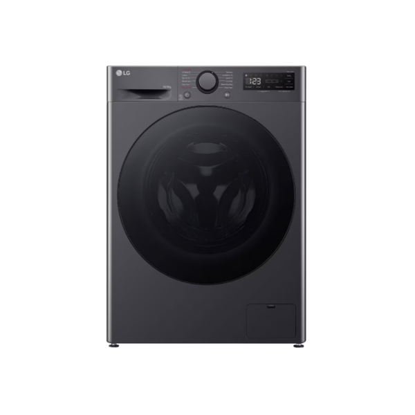 LG | Washing machine with dryer | F4DR510S2M | Energy efficiency class A | Front loading | Washing capacity 10 kg | 1400 RPM | Depth 56.5 cm | Width 60 cm | Display | LED | Drying system | Drying capacity 6 kg | Steam function | Direct drive | Middle Black