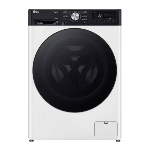 LG | Washing Machine with Dryer | F4DR711S2H | Energy efficiency class A | Front loading | Washing capacity 11 kg | 1400 RPM | Depth 56.5 cm | Width 60 cm | Display | LED | Drying system | Drying capacity 6 kg | Steam function | Direct drive | Wi-Fi | White