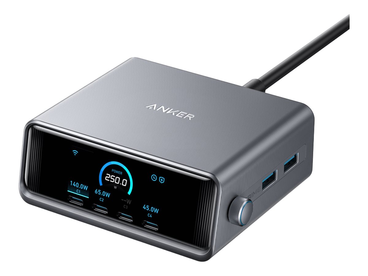 Anker Prime Charger (250W, 6 Ports, GaNPrime) | A2345341