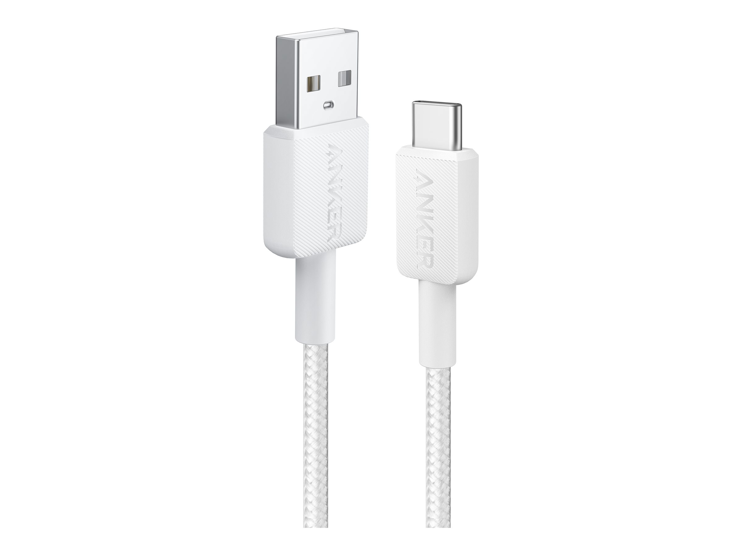 Anker 322 Nylon Cable, White | A81H5G21 | USB-A to USB-C