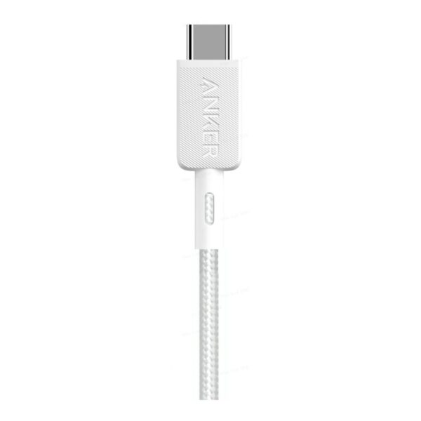 Anker 322 Nylon Cable, White | A81H6G21 | USB-A to USB-C