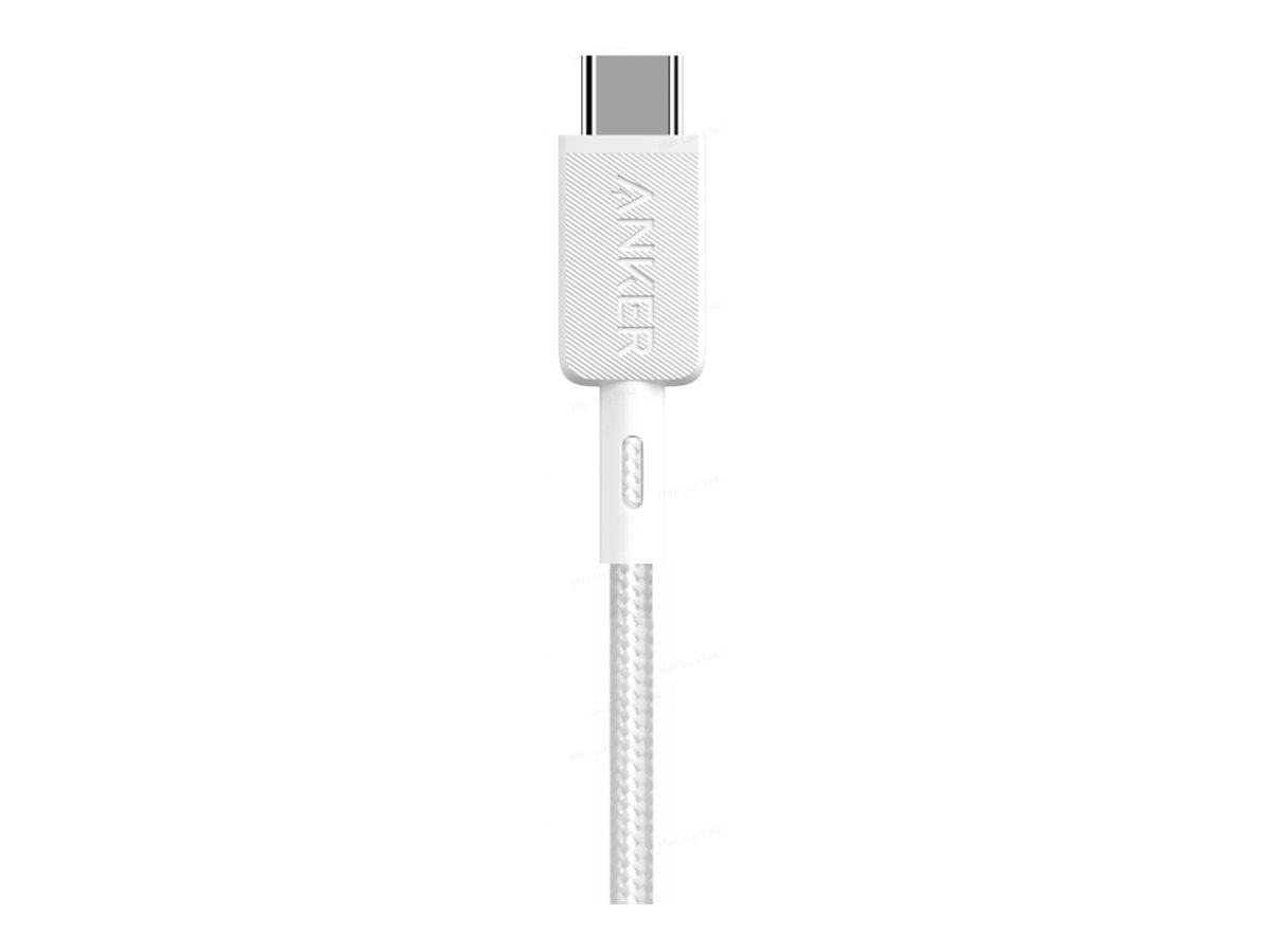 Anker 322 Nylon Cable, White | A81H6G21 | USB-A to USB-C