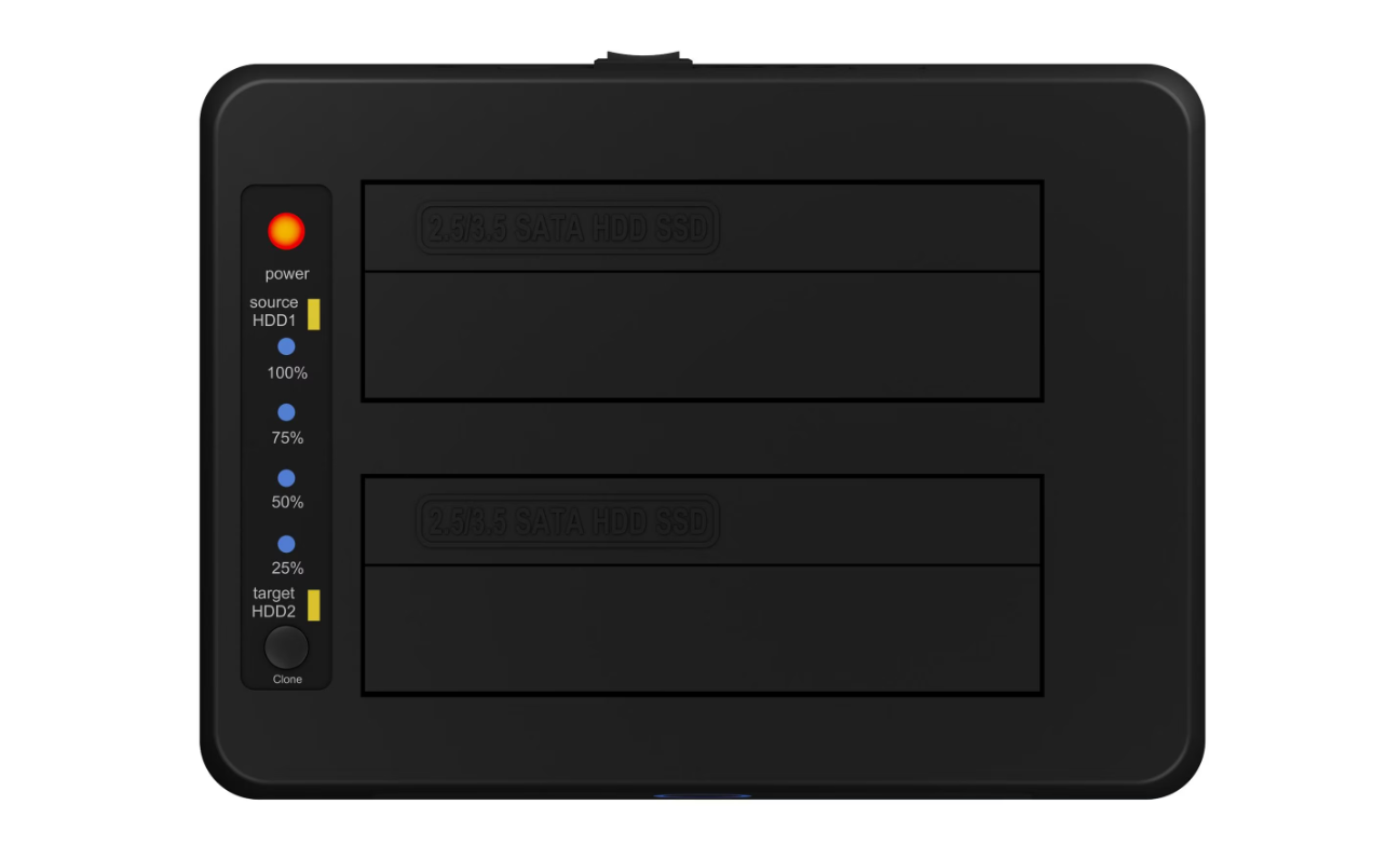 Raidsonic | Icy Box | IB-1232CL-U3 Dockingstation, 2x SATA 2.5" and/or 3.5" to 1x USB 3.2 Gen 1 Host + UASP - Image 4