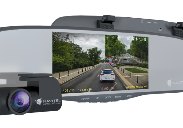 Navitel | Smart rearview mirror equipped with a DVR | MR255NV | IPS display 5''; 960x480 | Maps included