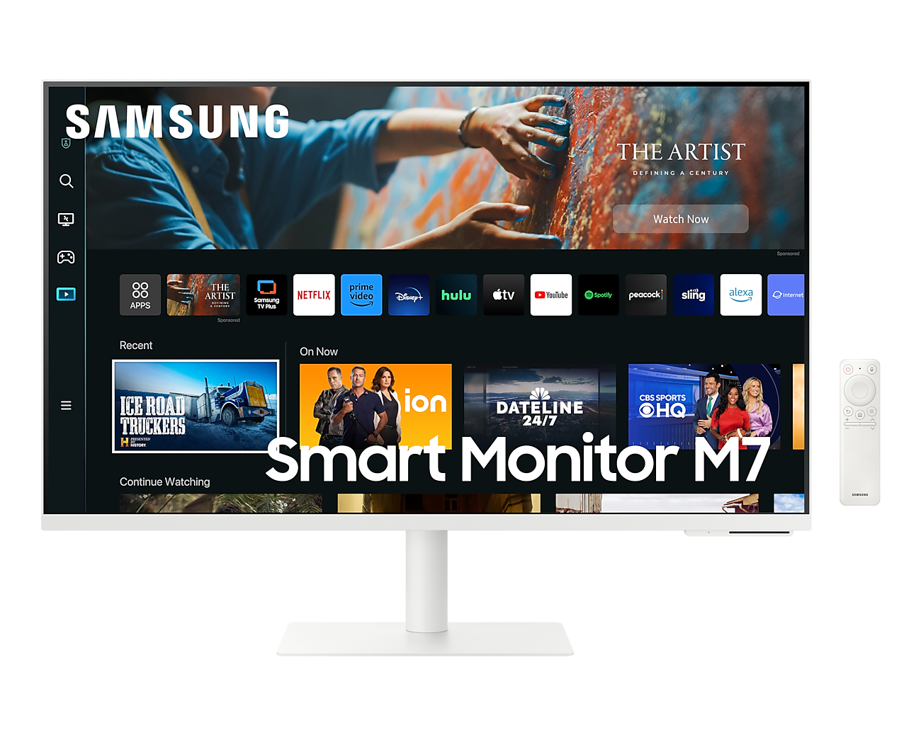 Samsung | 4K Smart monitor M70C with integrated apps | LS27CM703UUXDU | 27 " | VA | 16:9 | 60 Hz | 4 ms | 3840 x 2160 pixels | 300 cd/m² | HDMI ports quantity 1 | White