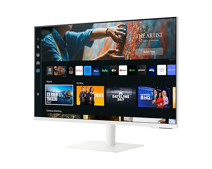 Samsung | 4K Smart monitor M70C with integrated apps | LS27CM703UUXDU | 27 " | VA | 16:9 | 60 Hz | 4 ms | 3840 x 2160 pixels | 300 cd/m² | HDMI ports quantity 1 | White - Image 5