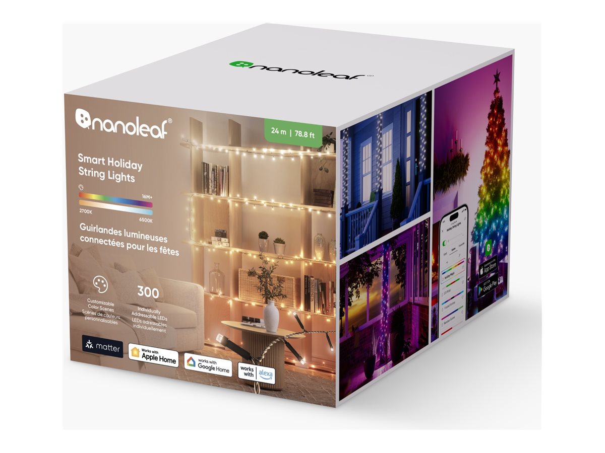Nanoleaf Smart Holiday String Lights 24m 300 LEDs | 18 W | 16M+ - Image 2