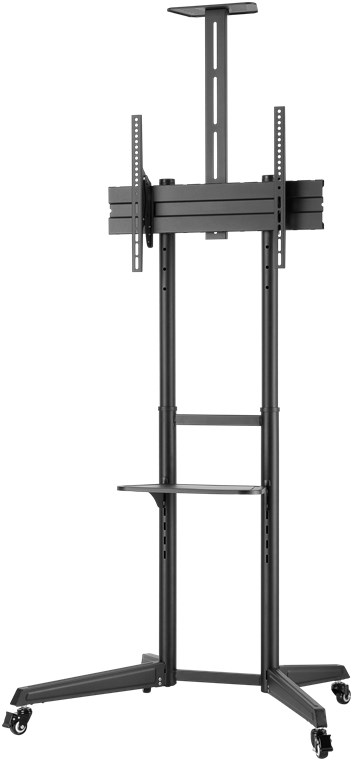 Goobay Floor stand | 59508 TV Presentation Stand Pro (Size L) | Adjustable Height, Tilt | 37-70 " | Black - Image 2