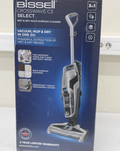 SALE OUT. SALE OUT. Bissell Vacuum Cleaner | CrossWave C3 Select | Corded operating | Handstick | Washing function | 560 W | - V | Black/Titanium/Blue | Warranty 24 month(s) | DAMAGED PACKAGING