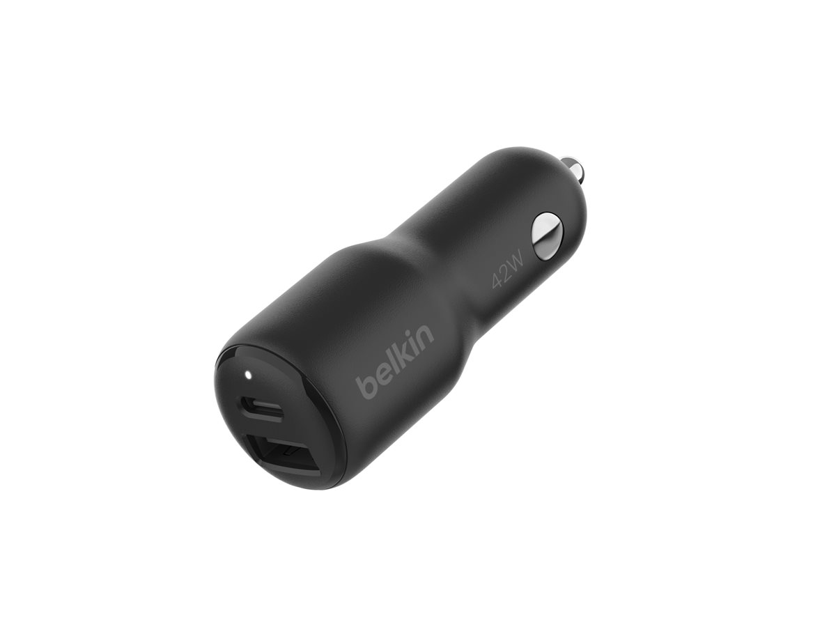 Belkin | BOOST CHARGE 42w-30w USB-C PD PPS + 12w USB-A Car Charger, | CCB005btBK - Image 6
