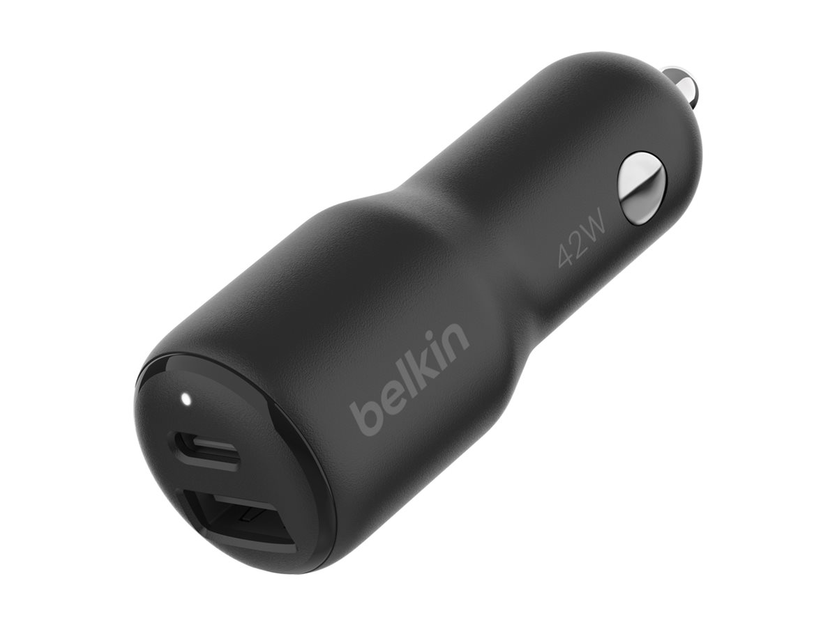 Belkin | BOOST CHARGE 42w-30w USB-C PD PPS + 12w USB-A Car Charger, | CCB005btBK - Image 8