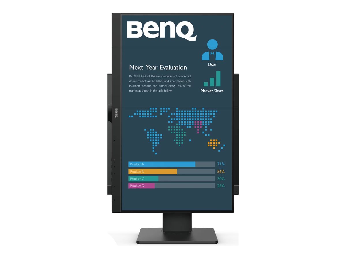Benq | BL2486TC | 23.8 " | IPS | 16:9 | 100 Hz | 5 ms | 1920 x 1080 pixels | 250 cd/m² | HDMI ports quantity 1 | Black | Warranty 36 month(s) - Image 2