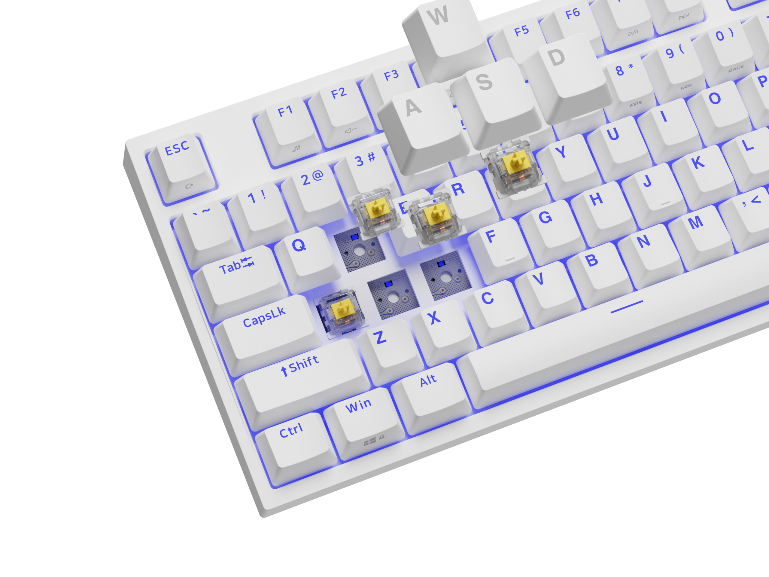 Genesis | Mechanical Gaming Keyboard | THOR 404 TKL RGB | Mechanical Gaming Keyboard | Wired | US | USB Type-A | 1005 g | Gateron Yellow Pro - Image 12