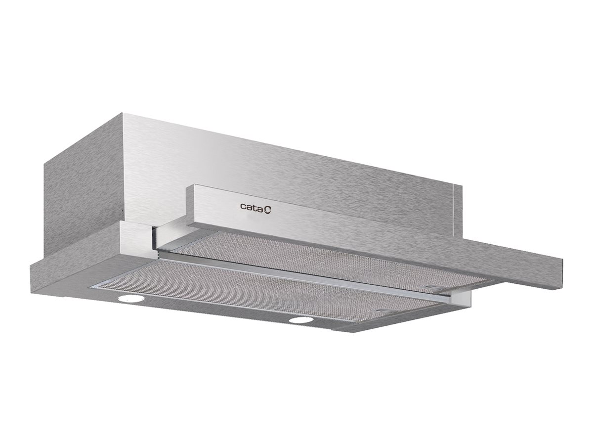 CATA Hood | EXTENDER 600 | Telescopic | Energy efficiency class C | Width 60 cm | 390 m³/h | Mechanical | ECOLED | Stainless Steel - Image 2
