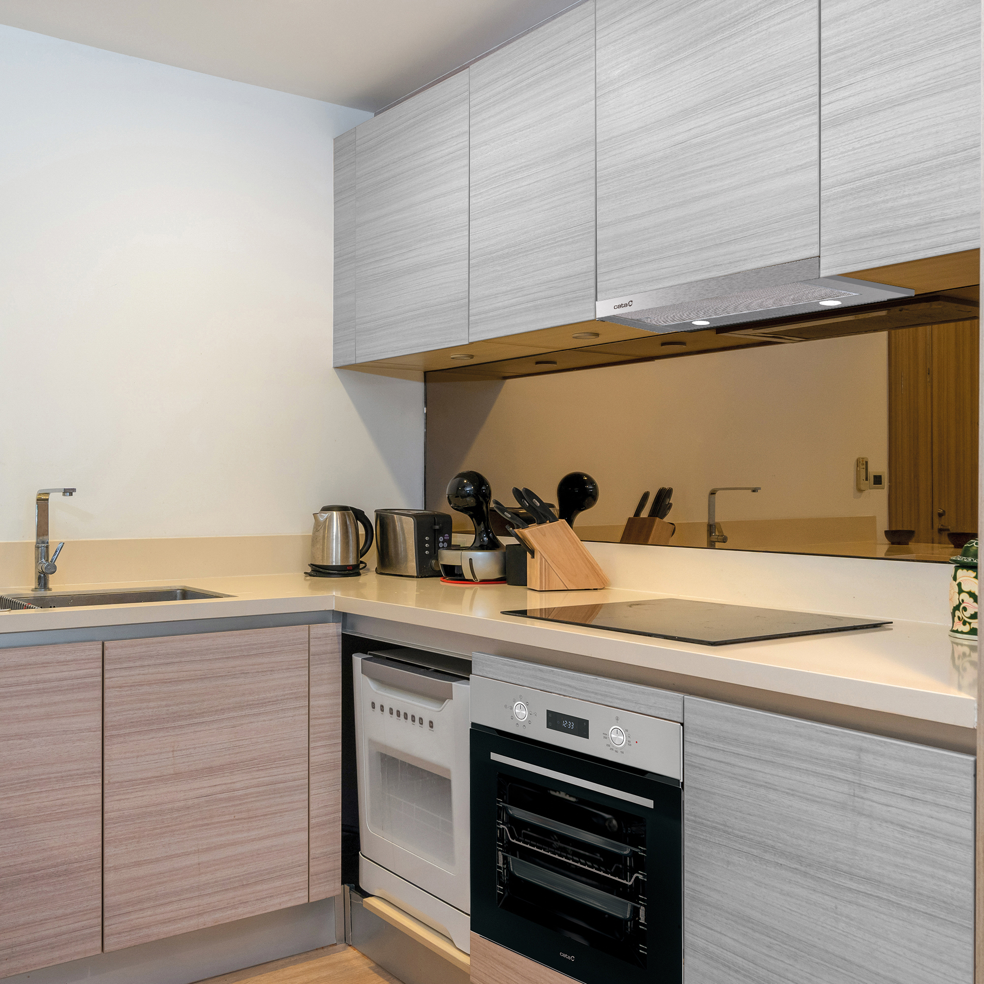 CATA Hood | EXTENDER 600 | Telescopic | Energy efficiency class C | Width 60 cm | 390 m³/h | Mechanical | ECOLED | Stainless Steel - Image 6