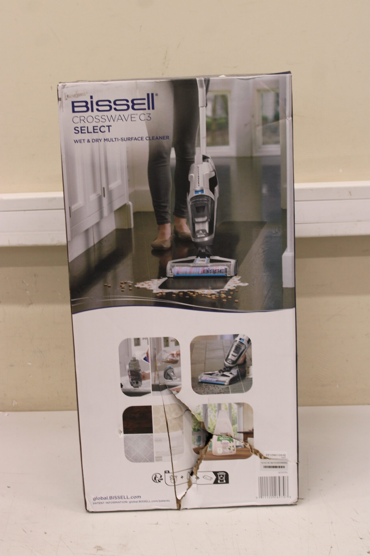 SALE OUT. SALE OUT. Bissell Vacuum Cleaner | CrossWave C3 Select | Corded operating | Handstick | Washing function | 560 W | - V | Black/Titanium/Blue | Warranty 24 month(s) | DAMAGED PACKAGING - Image 6