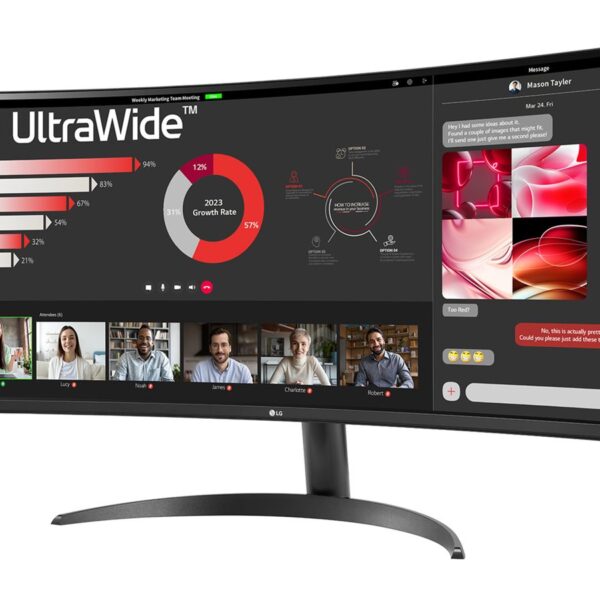 LG | 34WR50QK-B | 34 " | VA | QHD | 21:9 | 100 Hz | 5 ms | 3440 x 1440 pixels | 240 cd/m² | HDMI ports quantity 2