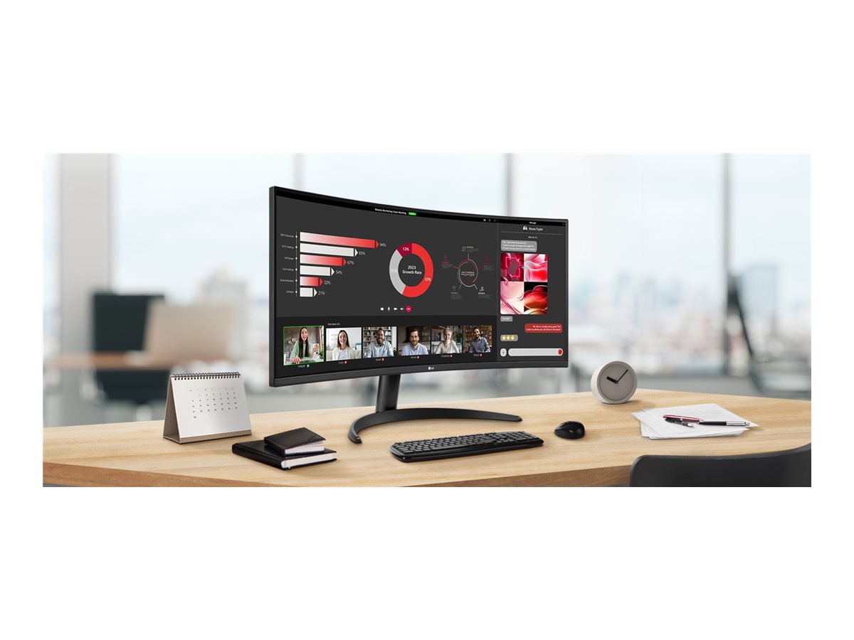 LG | 34WR50QK-B | 34 " | VA | QHD | 21:9 | 100 Hz | 5 ms | 3440 x 1440 pixels | 240 cd/m² | HDMI ports quantity 2 - Image 16