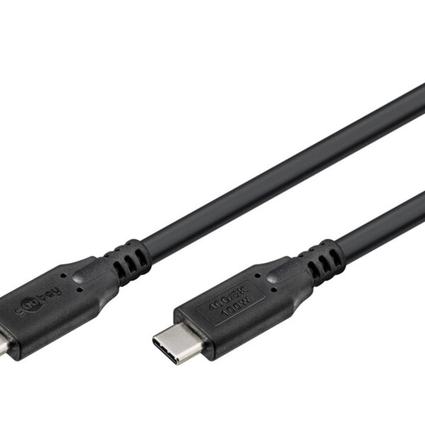 Goobay USB-C Cable, USB4, 100 W, 40 Gbit/s, Power Delivery, 1.5 m | 74192