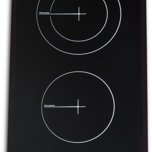 Simfer | Hob | H3.020.DEBSP | Vitroceramic | Number of burners/cooking zones 2 | Touch | Black
