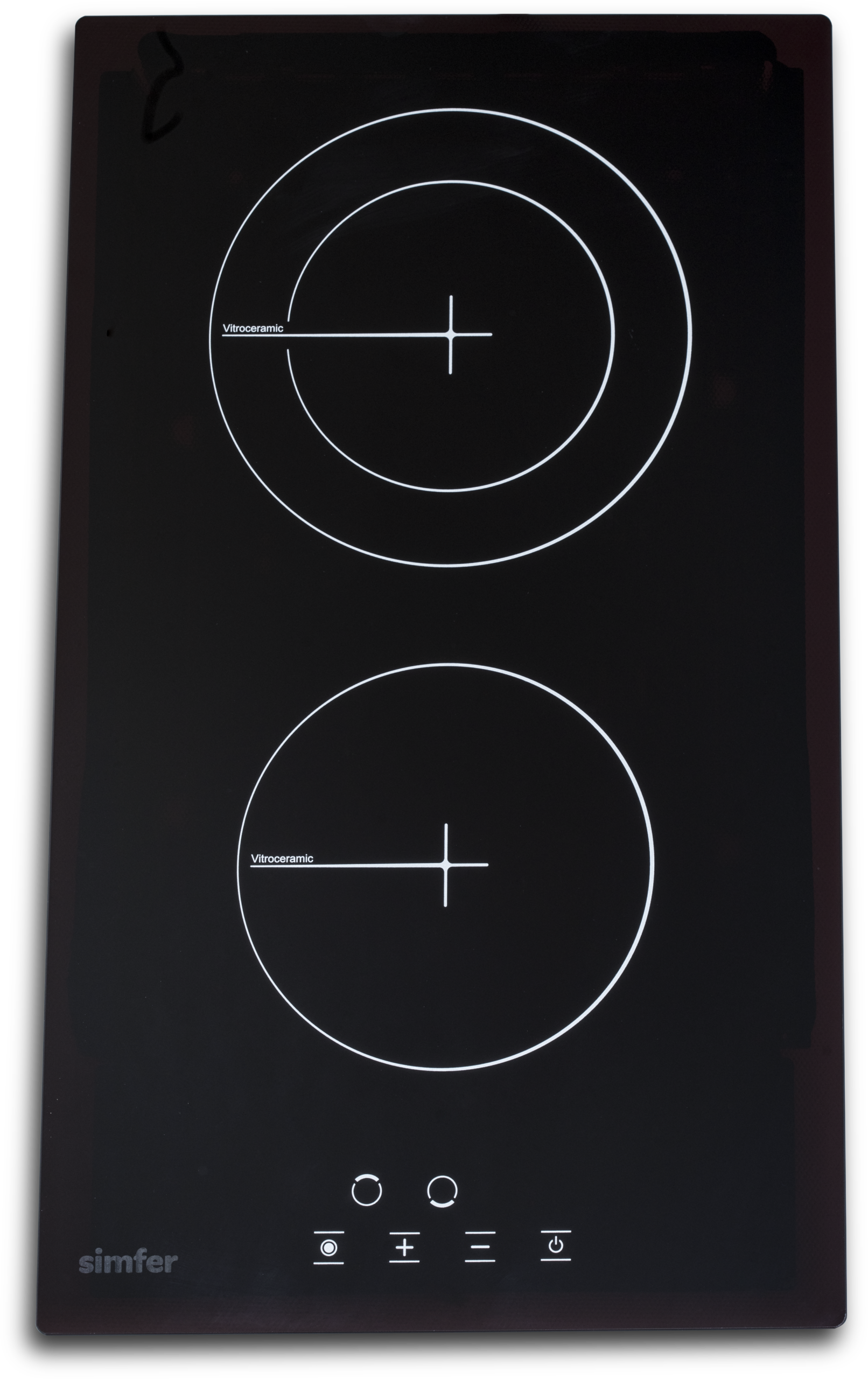 SALE OUT. Simfer | Hob | H3.020.DEBSP | Vitroceramic | Number of burners/cooking zones 2 | Touch | Black