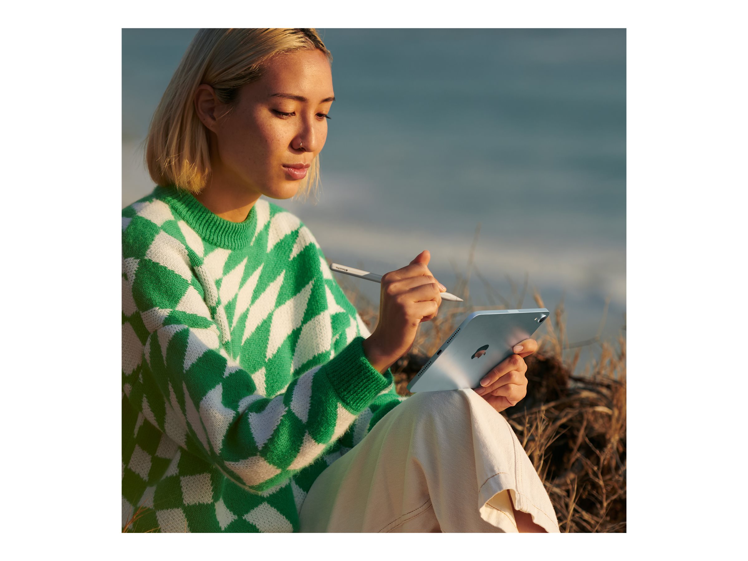 Apple | iPad mini | 8.3 " | Starlight | IPS | 2266 x 1488 pixels | Apple A17 Pro | 128 GB | Wi-Fi | Front camera | 12 MP | Rear camera | 12 MP | Bluetooth | 5.3 | iPadOS | USB-C charging cable - Image 11