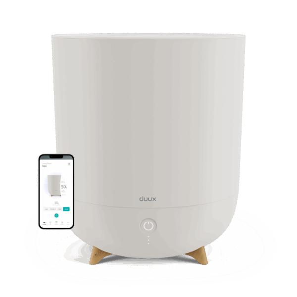 Duux | Smart Humidifier | Neo | Water tank capacity 5 L | Suitable for rooms up to 50 m² | Ultrasonic | Humidification capacity 500 ml/hr | Greige