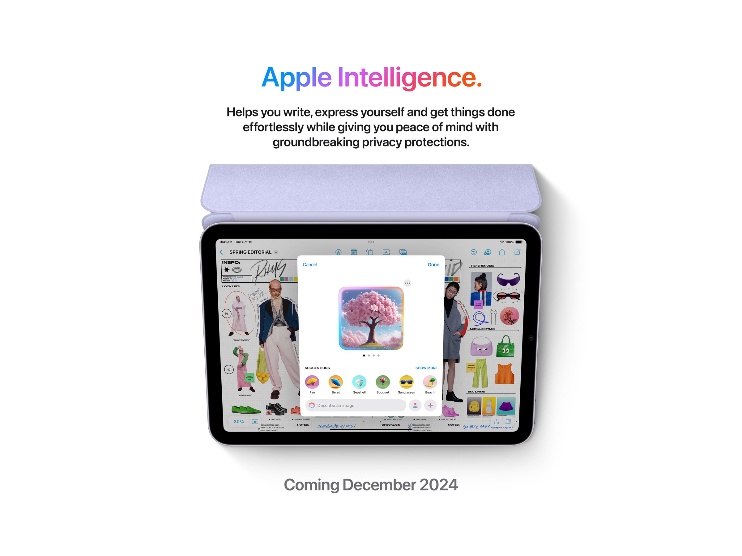 Apple iPad Mini (A17 Pro) | 8.3 " | Purple | Liquid Retina | 2266 x 1488 pixels | 256 GB | Wi-Fi | Front camera | 12 MP | Rear camera | 12 MP | Bluetooth | 5.3 | iPadOS - Image 12