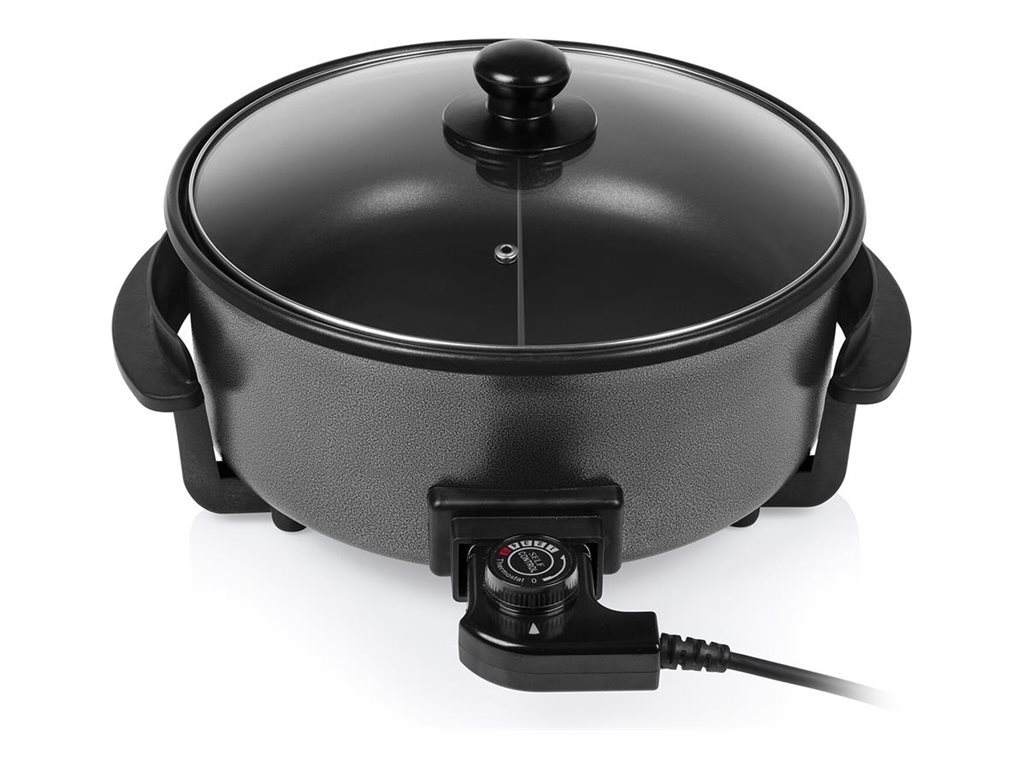 Tristar | Multifunctional grill pan XL | PZ-9135 | Diameter 30 cm | Grill | 1500 W | Lid included | Fixed handle | Black - Image 2