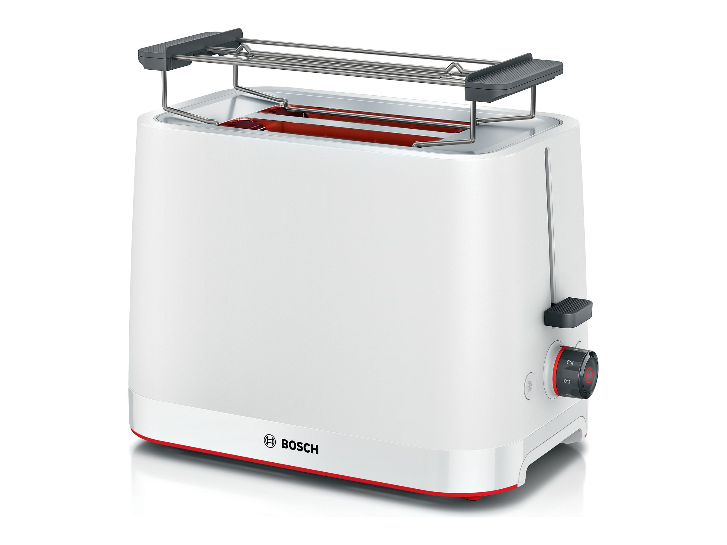 Bosch Compact Toaster | TAT3M121 MyMoment | Number of slots 2 | Housing material Plastic | White - Image 2