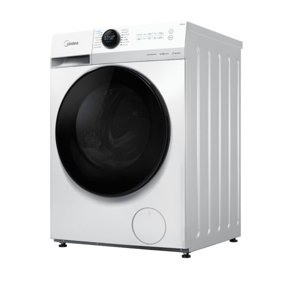 Midea Washing Machine | MF200W80WB/W-HR | Energy efficiency class A | Front loading | Washing capacity 8 kg | 1400 RPM | Depth 48 cm | Width 60 cm | Display | LCD | Steam function | White