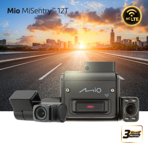 Mio | 4G LTE Connected Driving Recorder | MiSentry 12 | Built-in GPS
