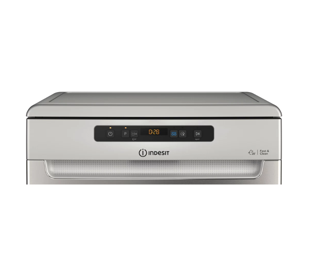 Dishwasher | D2F HD624 AS | Free standing | Width 60 cm | Number of place settings 14 | Number of programs 9 | Energy efficiency class E | Display | Silver - Image 3