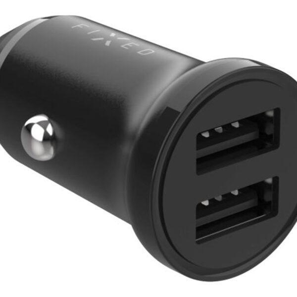 FIXED Dual USB Car Charger 15W, Black | Fixed