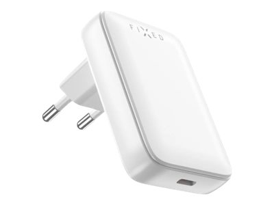 FIXED Slim USB-C Travel Charger, GaN, PD support, 30W, White | Fixed