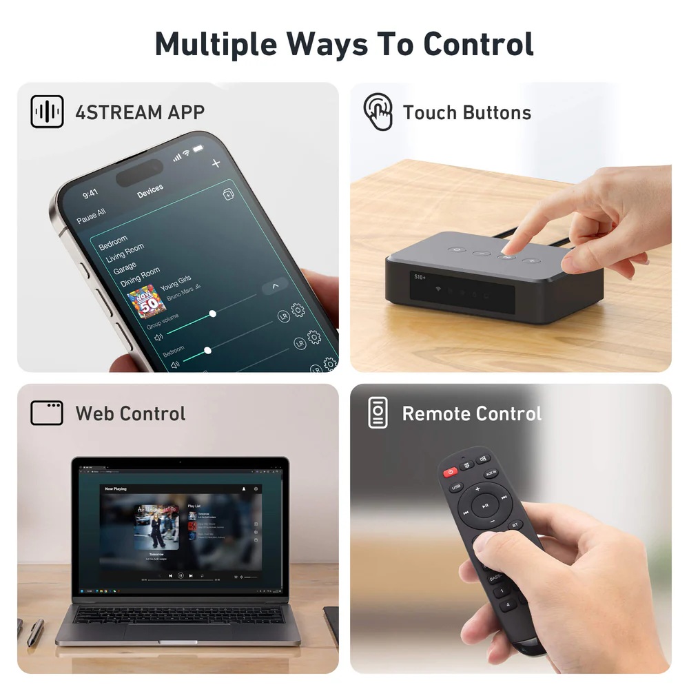 Arylic WiFi Music Streamer | S10+ | Wi-Fi | AUX in | Bluetooth - Image 7