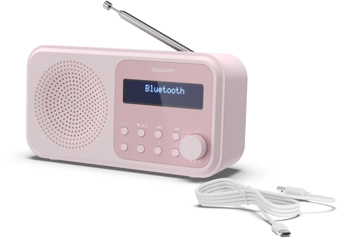 Sharp | Tokyo Digital Radio | DR-P420(PK) | Bluetooth | Pink | Portable | Wireless connection - Image 8
