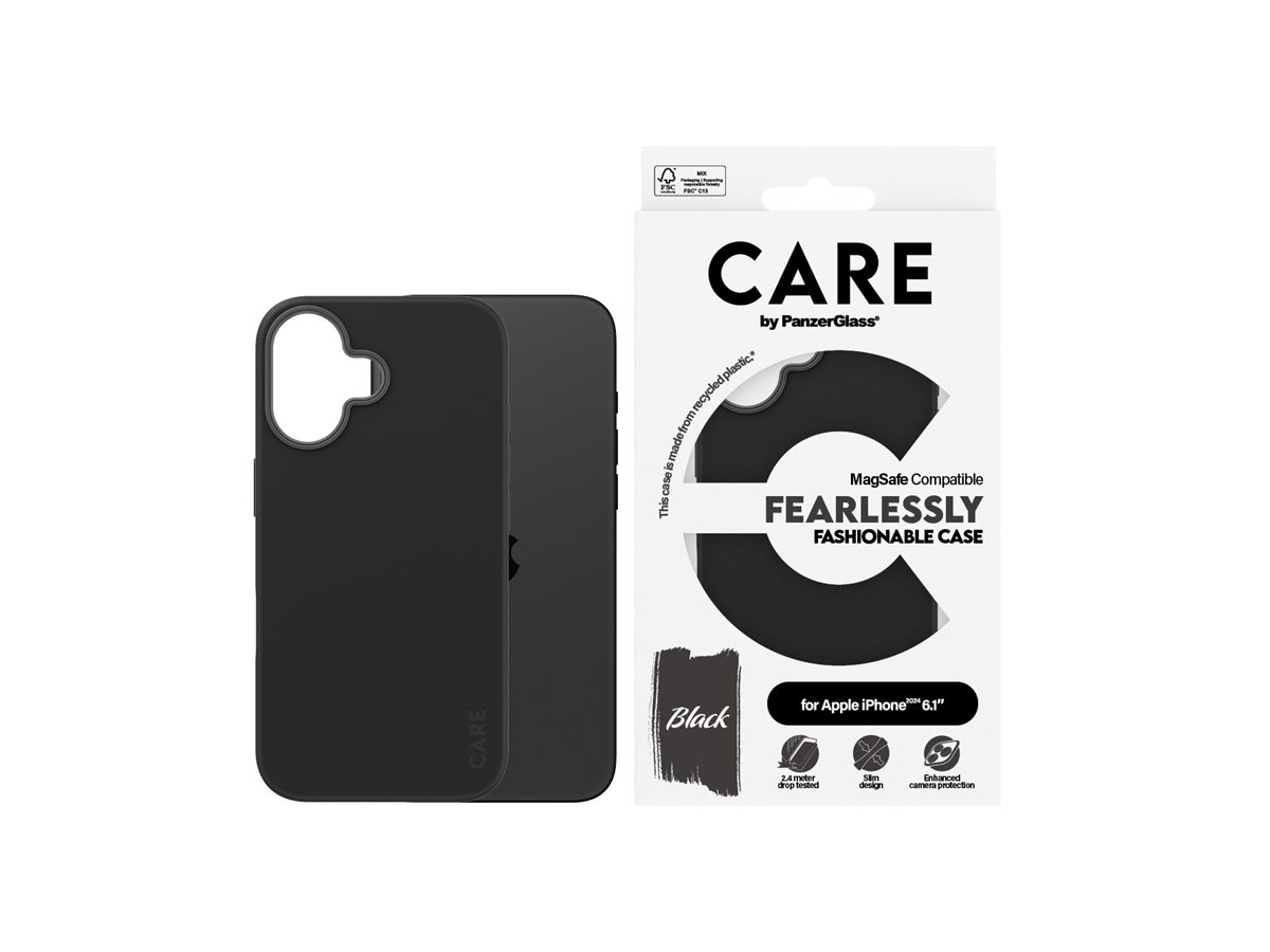 CARE Fashionable Case | Back cover | Apple | iPhone 16 | Recycled plastic | Black | MagSafe - Image 7