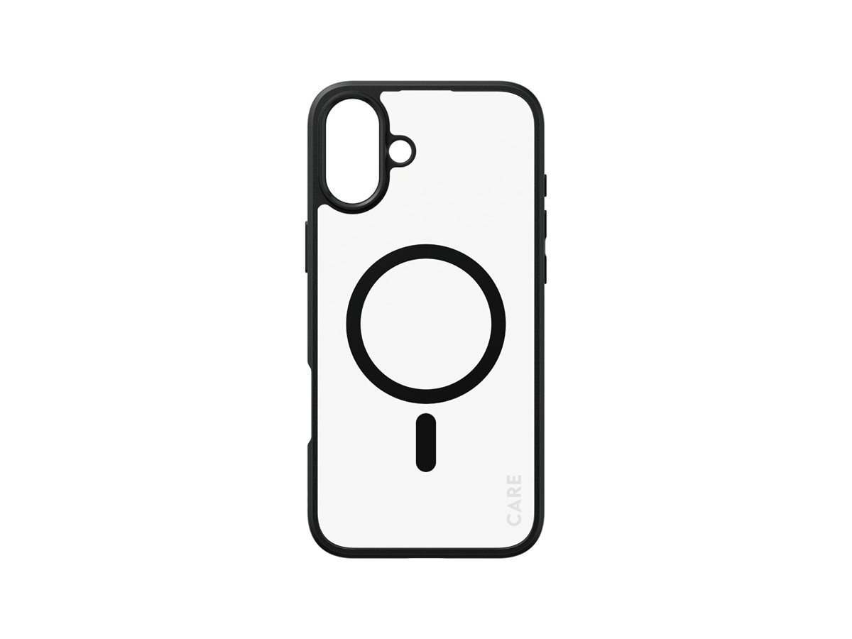 CARE by PanzerGlass Case Flagship Urban Combat | Back protection | Apple | iPhone 16 Plus | Recycled plastic | Transparent/Black | MagSafe - Image 2