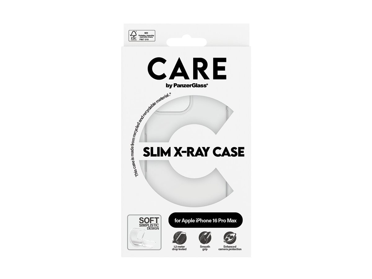 CARE Fashionable Case | Back cover | Apple | iPhone 16 Pro Max | Recycled plastic | Transparent | X-Ray Soft Basic - Image 7
