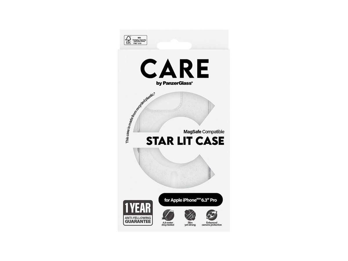 CARE Flagship Case | Back cover | Apple | iPhone 16 Pro | Recycled plastic | White | Urban Combat Star Lit with MagSafe - Image 6