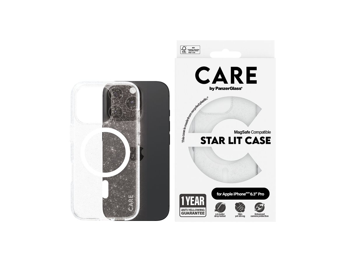 CARE Flagship Case | Back cover | Apple | iPhone 16 Pro | Recycled plastic | White | Urban Combat Star Lit with MagSafe - Image 7