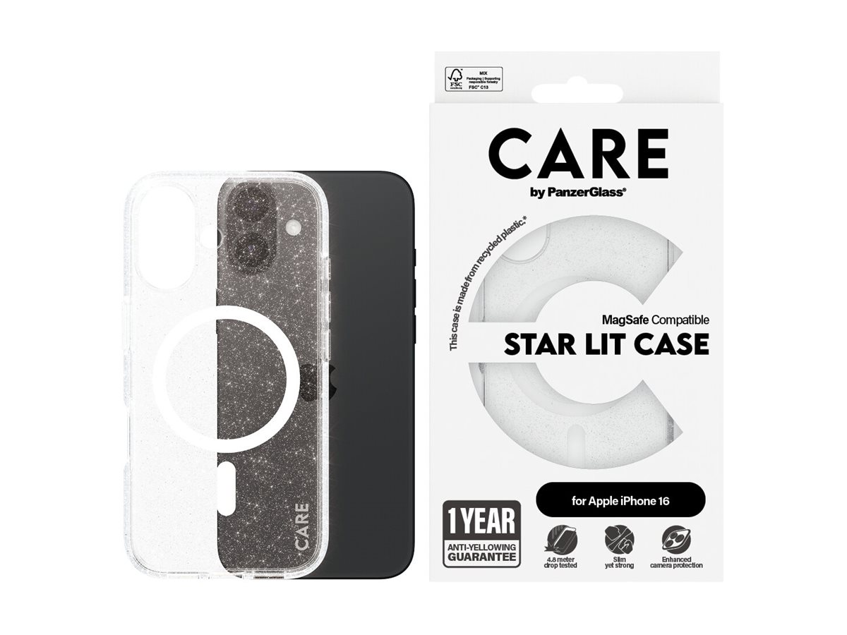 CARE Flagship Case | Back cover | Apple | iPhone 16 | Recycled plastic | White | Urban Combat Star Lit with MagSafe - Image 6