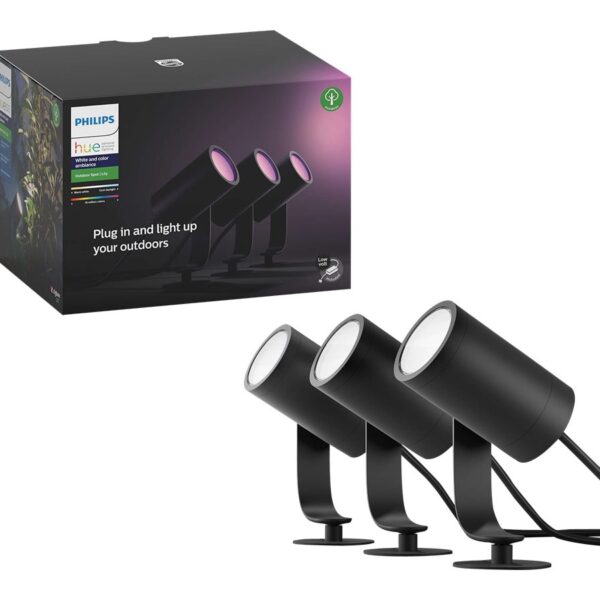 Philips Hue Lily Outdoor Spot base set 3x8W 24V | Hue White and Color Ambiance