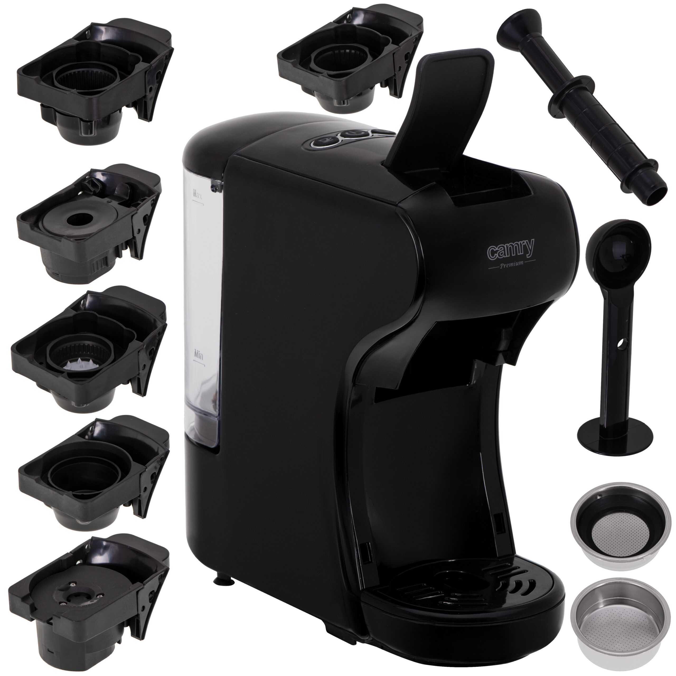 Camry Multi-capsule espresso machine | CR 4414bb | Pump pressure 19 bar | Capsule | 1450 W | Black - Image 8