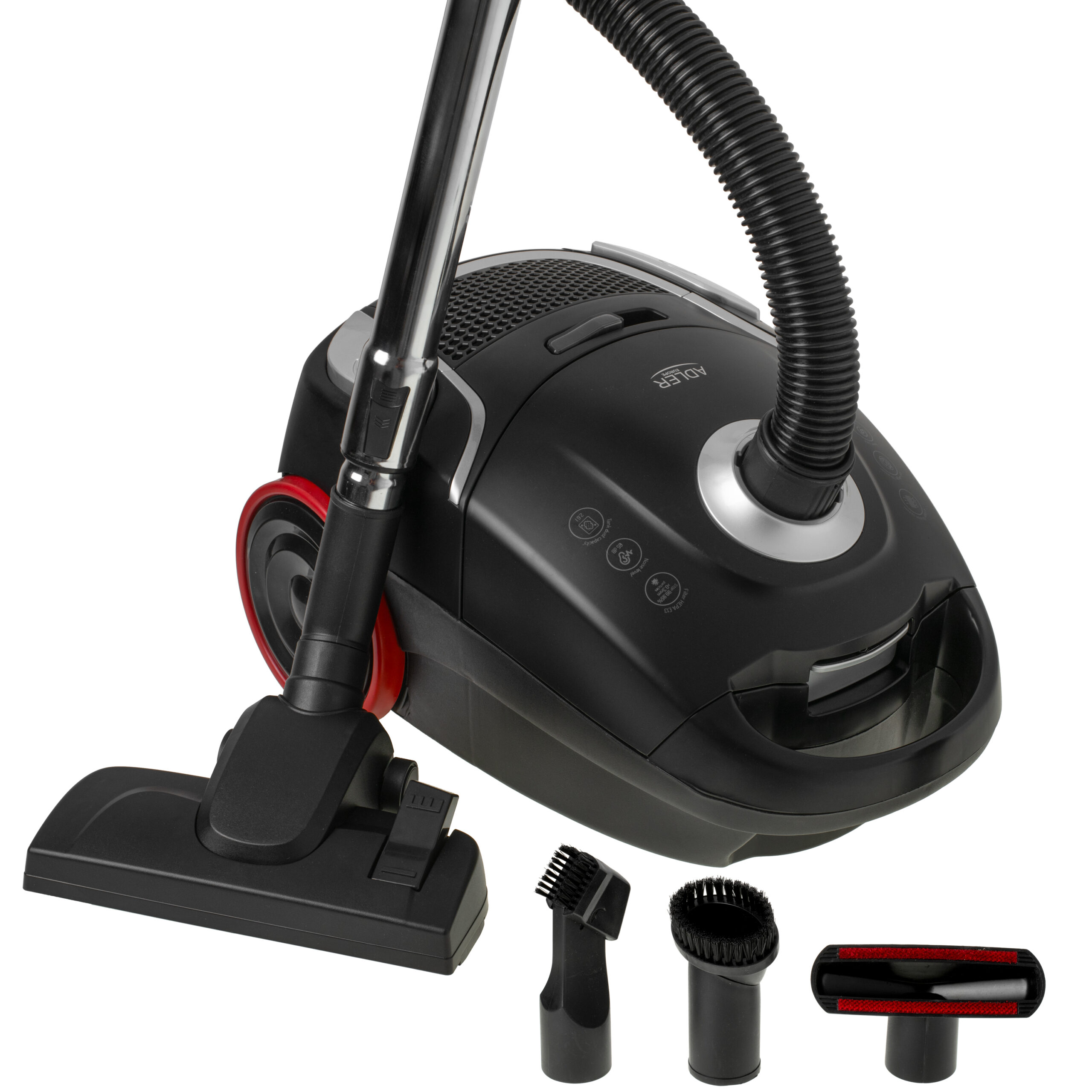 Adler Bag Vacuum Cleaner Allergy-friendly Classic | AD 7054 | Bagged | Power 2200 W | Dust capacity 2.6 L | Black - Image 11