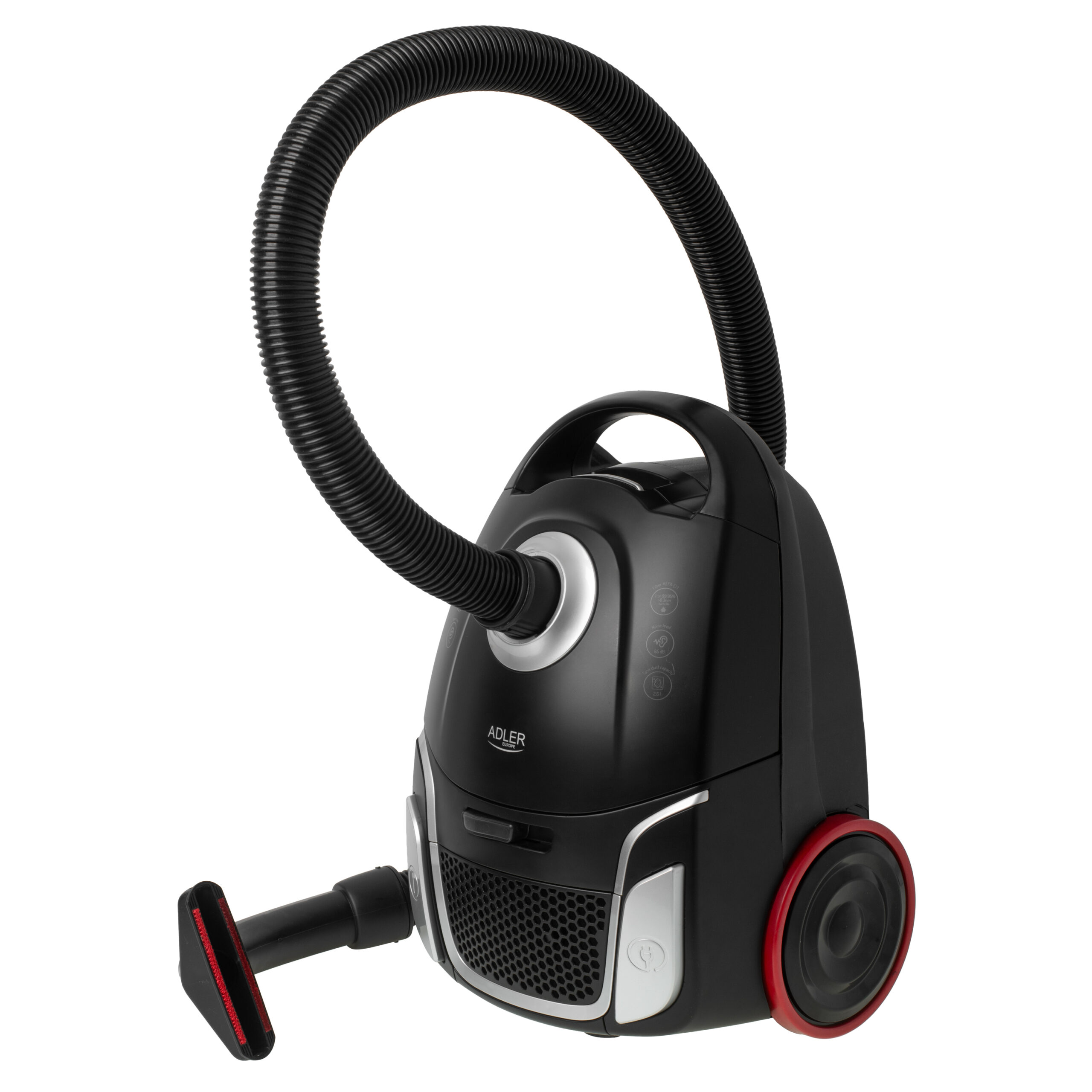 Adler Bag Vacuum Cleaner Allergy-friendly Classic | AD 7054 | Bagged | Power 2200 W | Dust capacity 2.6 L | Black - Image 12