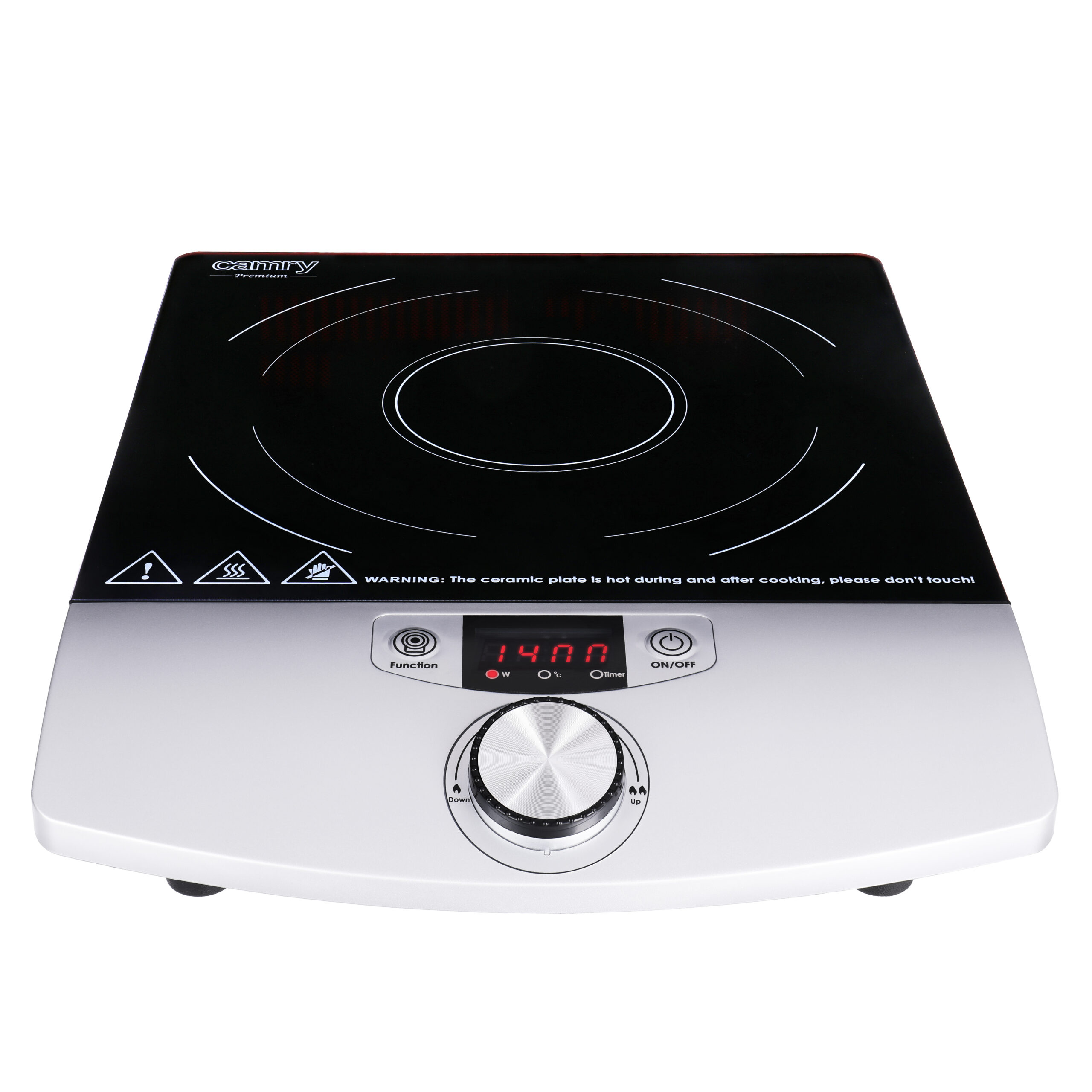 Camry Cooker Induction | CR 6515 | Number of burners/cooking zones 1 | Black/Silver | Induction - Image 2