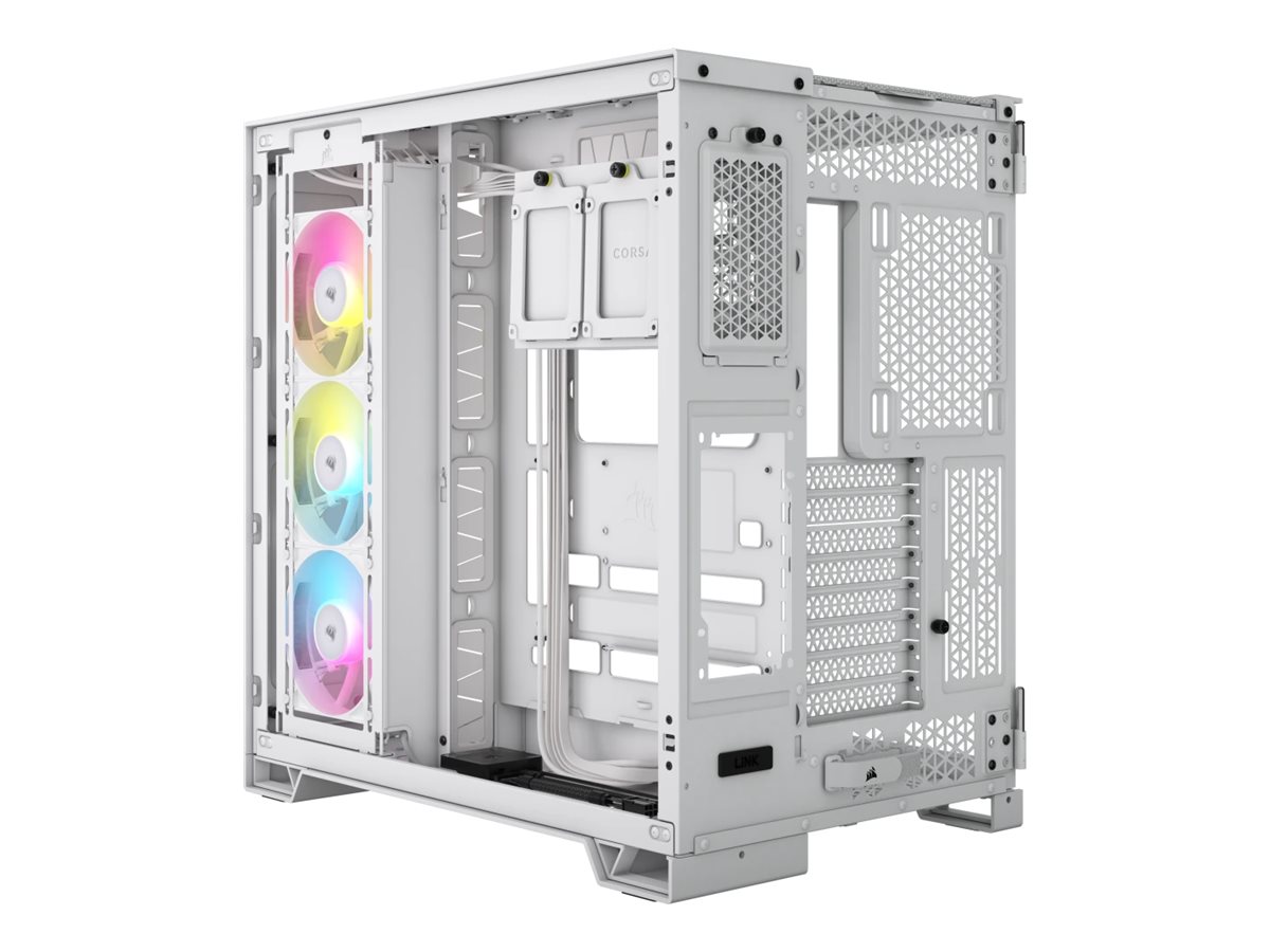 Corsair Dual Chamber PC Case | iCUE LINK 6500X RGB | White | Mid Tower | ATX - Image 4